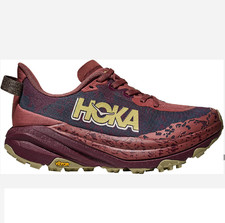 HOKA 1147811-Rlck Speedgoat 6 Trail Running Shoes for Ladies - Black Cherry - 6M