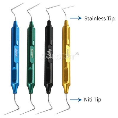 Dental Endo Kondensator Guttapercha-Spitzen NITI Edelstahlschrankgriff 30-100