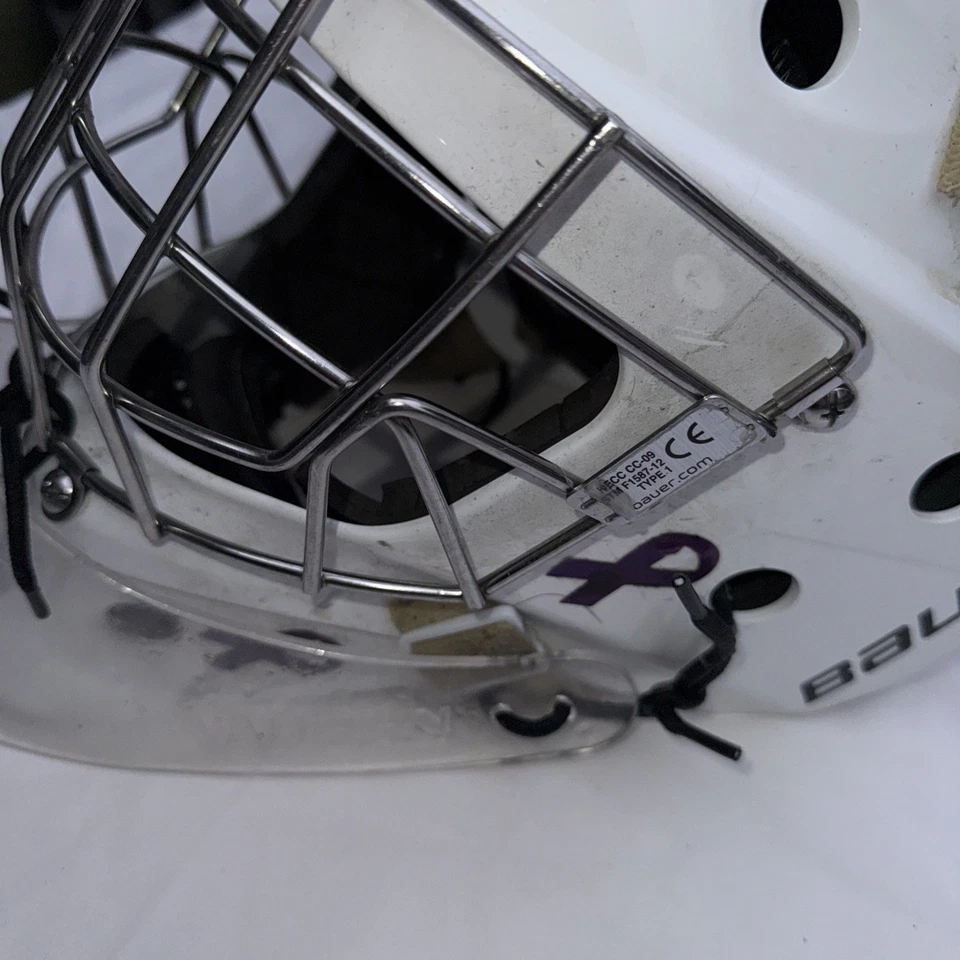 Máscara de portero barra recta certificada Bauer 940 Senior-pequeña/mediana/y grande Foto 2 de 4