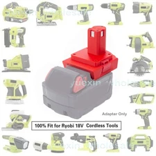 For Milwaukee 18V Lithium Battery Adapter Convert to for Ryobi 18V Series Tools