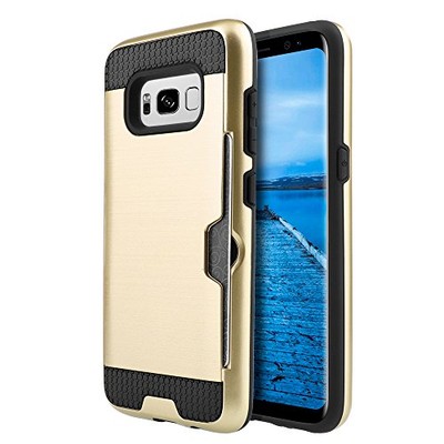 GSA Slim Armor Hybrid Case for Samsung Galaxy S8 Plus - Gold/Black