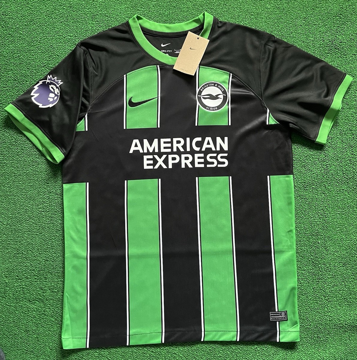 NEW Brighton 23/24 Away Jersey with PL Patches “Ansu Fati 31” (Lg
