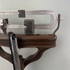 Vtg Continental Scale Works Cast/ Metal Doctors Upright Scale Original Very Nice