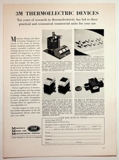 3M Thermoelectric Devices Vintage Magazine Ad Minnesota Mining Co. 1950s