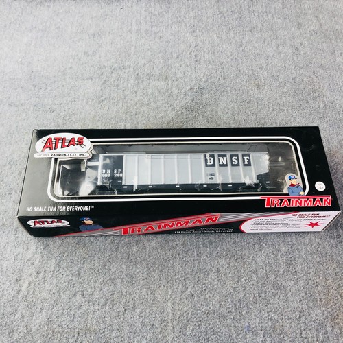 HO Atlas 20 002 799 TM Aluminium Kohle Gondelwagen BNSF Road #668288 Metallräder | Zustand: Used