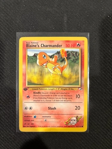 Blaine's Charmander [1st Edition] #61/132 Pokemon Gym Heroes