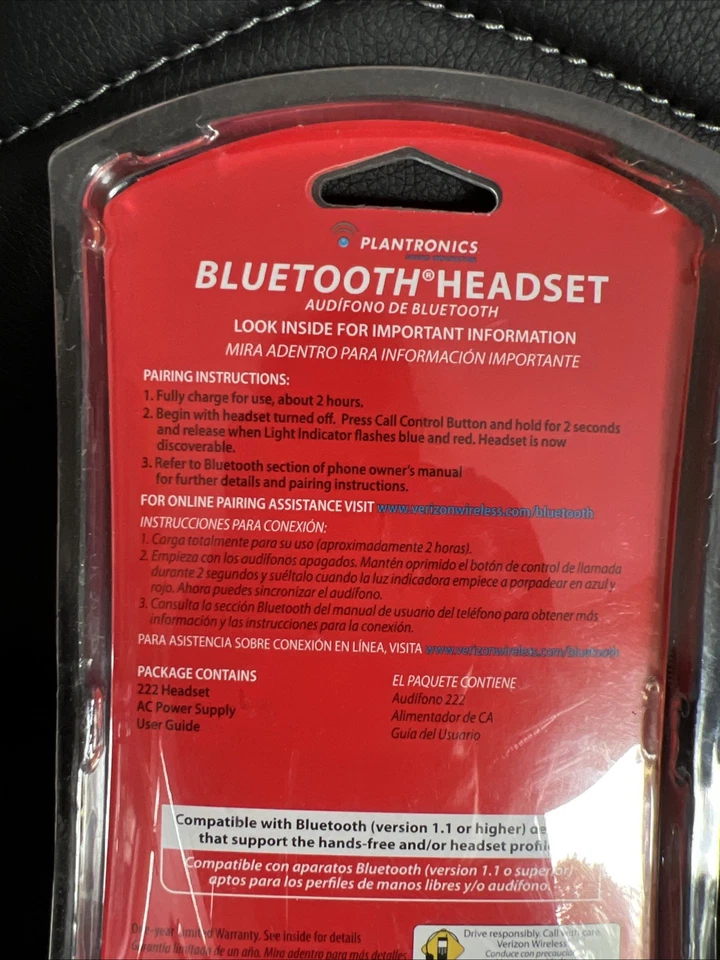 Plantronics PBT232Z Wireless Bluetooth Headset Universal - Image 4 of 4