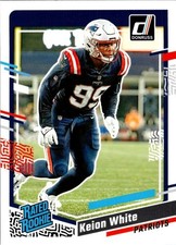 Keion White Rookie 2023 Donruss Rated Rookie #371 Football Card New England. rookie card picture
