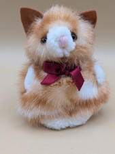 Russ Itty Bitty Kitties Orange Kitty Cat Mini Plush Wearing Red Bow