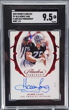 2020 Panini Flawless Penmanship Howie Long Auto Ruby Red  /5 Raiders SGC 9.5 1/1