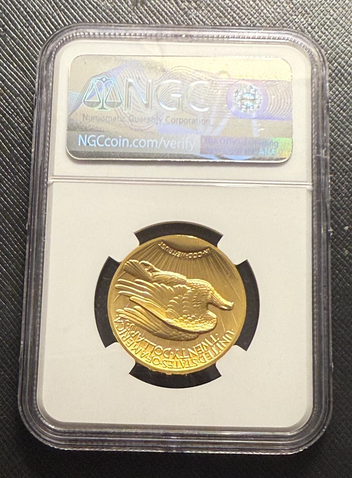 US 2009 Gold 1 oz $20 NGC MS69 Ultra High Relief - Image 2 of 2