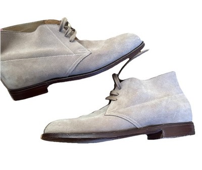 Vtg Ralph Lauren Women s BENCH MADE IN ENGLAND Tan Suede Chukka Desert Boots, 6B