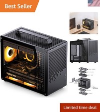 Compact JONSPLUS Z20 Mini Tower PC Case: Detachable Handle & High GPU Clearance