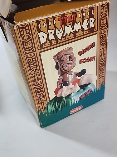SCHYLLING TIKI DRUMMER batteriebetriebenes elektronisches Musikspielzeug FUNKTIONIERT VINTAGE SELTEN - Bild 18 von 19