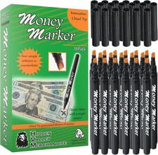 Money Detector Pen 18 Pens - Money Marker Bill Detector Pen with Upgraded