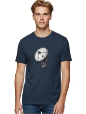 Satellite-Dish-6 Mens Graphic Tee, 100% Cotton, Casual Summer Wear