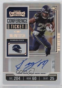 2023 Contenders Variation Conference Ticket /75 Kenny McIntosh Rookie Auto RC