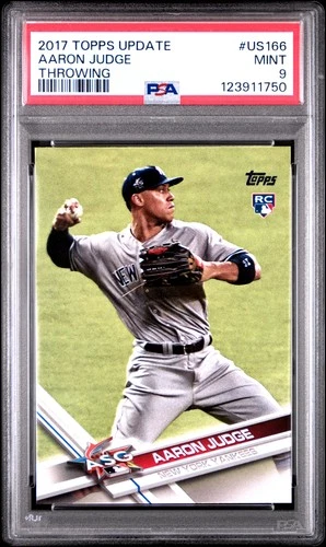 2017 Topps Update #US166 Aaron Judge Throwing PSA 9