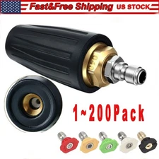 4.0GPM High Pressure Washer Rotating Turbo Nozzle Spray Tip 4000PSI 1/4" Quick