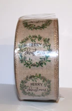 Member's Mark Premium Wired Christmas Ribbon 50 Yards 2.5” Wide