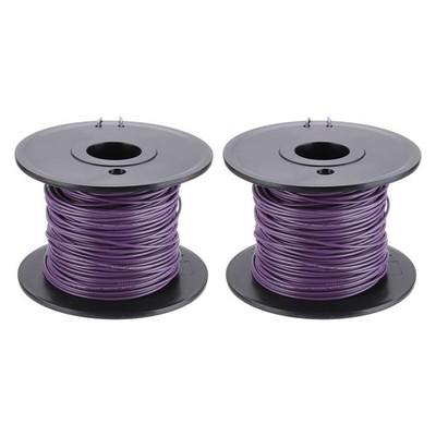 22AWG Gauge Litzenanschlussdraht PVC verzinnter Kupferdraht Spule 30m/100ft Lila
