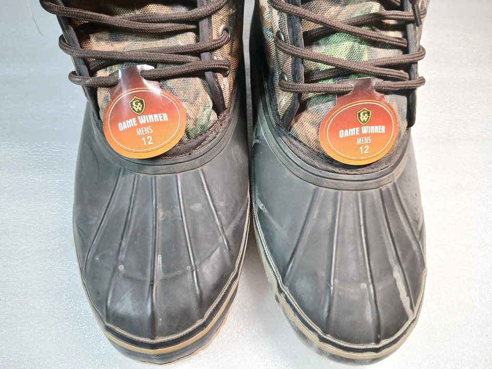 Game Winner Thermolite Hunting Boots Men’s Size 12 – Camo Insulated Steel Shank - Image 4 of 4