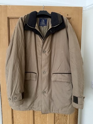 P.G. Field Herren Mantel Jacke XL Beige Weatherwear Country Style