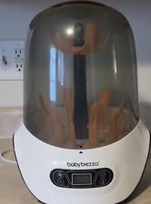 Baby Brezza Electric Sterilizer Removable Tray White Orange Black