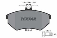 Textar Bremsbelagsatz, Scheibenbremse Vorderachse U.A. FüR Audi, Geely, Seat, VW
