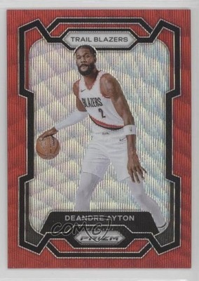 2023-24 Panini Prizm Ruby Wave Prizm DeAndre Ayton #53 18ms