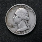 1937-S Washington Silver Quarter (bb19347)