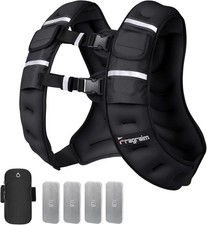 14-18lb Adjustable Weighted Vest Weight Vest with 4 Removable Iron Weights