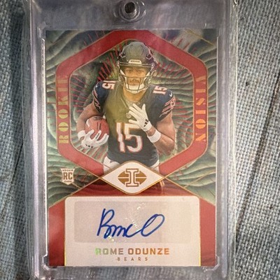 2024 Panini Illusions RVS Rome Odunze Bears Red /99 Rookie Auto #RVS-ROE