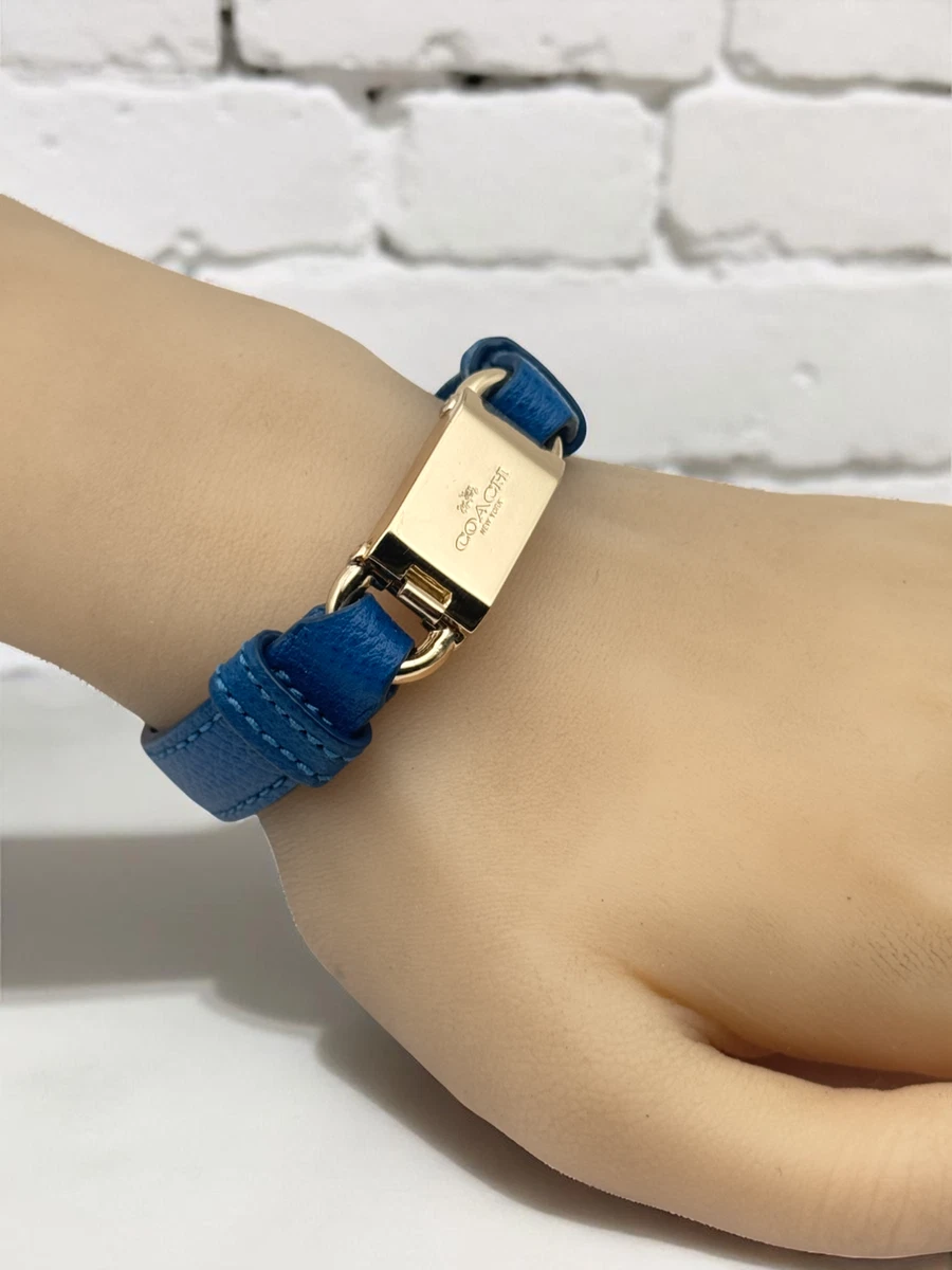 Coach Leather Blue Fashion Bracelets for sale | eBay display picture 3