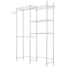 VEVOR Over The Washer and Dryer Storage Shelf, 5 Tier Laundry Room Drying Rack w