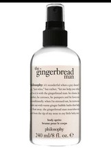 Philosophy The Gingerbread Man 8 oz. Body Spritz w/ Spritzer Pump New Sealed