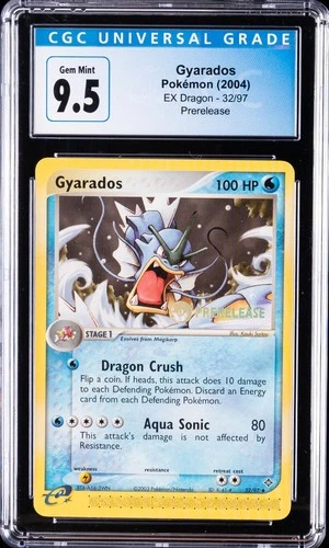 2003 POKEMON EX DRAGON PRERELEASE #32 GYARADOS CGC 9.5