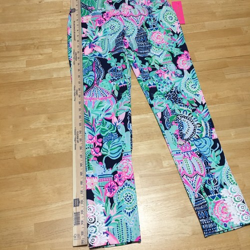 Lilly Pulitzer Size 0 Luxletic Corso Pants Athleisure Golf Lookin Sharp UPF 50 - Picture 12 of 16