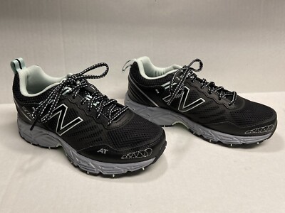 new balance men's mt573 trail running shoes black/yellow