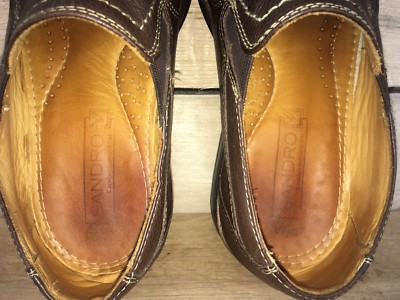 Sandro Comfort Gel Men\'s Brown Leather Slip-On dress Shoes loafers, size 11D Sandro | Shoes | Sandro Brown Leather Mens Shoes Slipon  main image 4