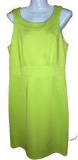Spense Womens Size 12 Lime Sleeveless Dress Thick / Size Zip New w/tag