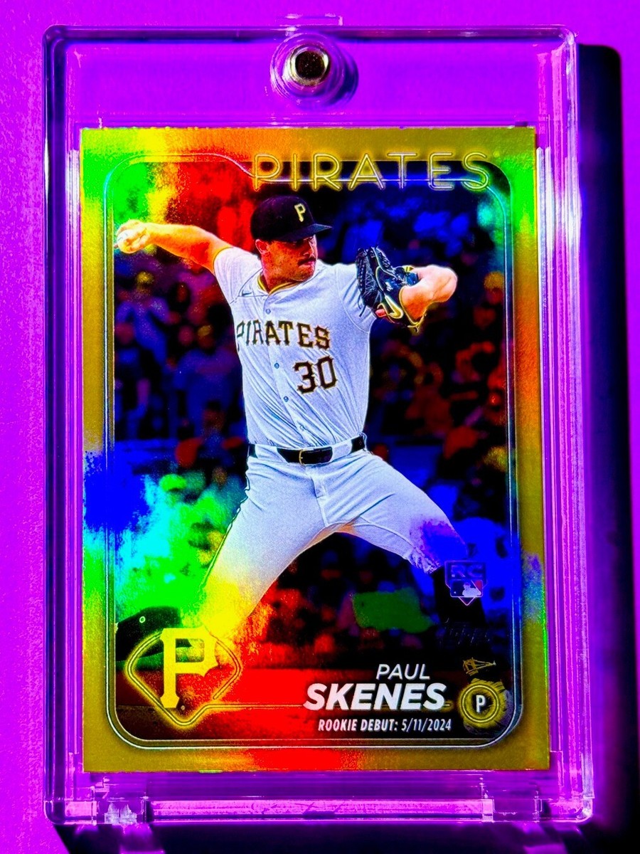 rare paul skenes rookie card Paul Skenes RARE SILVER REFRACTOR TOPPS ALLEN & GINTER ROOKIE CARD RC -  MINT!