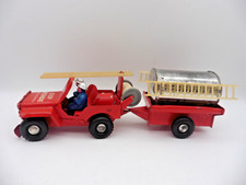 Joyax - GIOCATTOLO DI LATTA / Tin Toy - Jeep Willis / Pompieri, Pompiers
