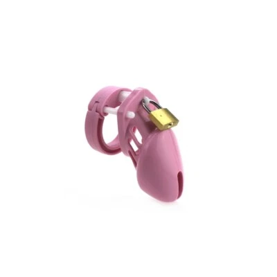 SM Fetiche - Cage de Chasteté - Cage de chasteté en silicone 7 x 3,3 cm Rose
