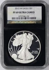 2012-W Proof $1 American Silver Eagle NGC Retro PF69UCAM 25th Anniversary Label