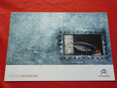 CITROEN DS3 ''Racing'' Sondermodell Prospekt Brochure Depliant Folleto von 2010
