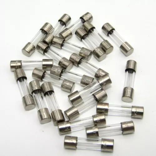 ( 10 PCS ) BUSSMANN BK/GMC-6.3A  GLASS FUSE 6.3A 5X20MM TIME DELAY  --  NOS