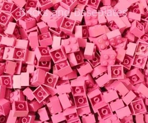 pink lego bricks