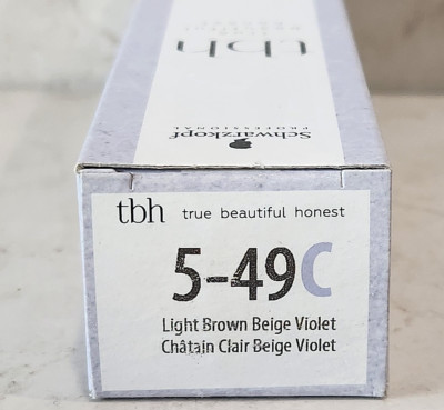 SCHWARZKOPF TBH 5-49 C LIGHT BROWN BEIGE VIOLET Permanent  Color 2.1oz