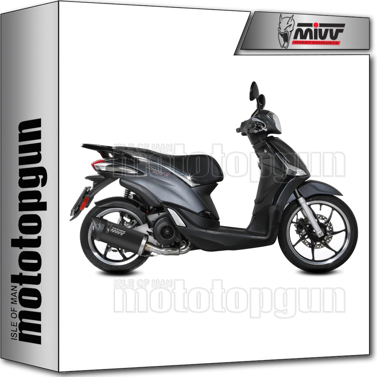 full silencer mover steel black mivv for piaggio liberty 125 2019 19 2020 20